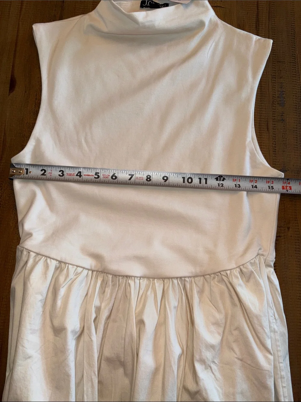 J. Crew medium Sleeveless Cream Maxi Dress with High Neck & pockets nwt!